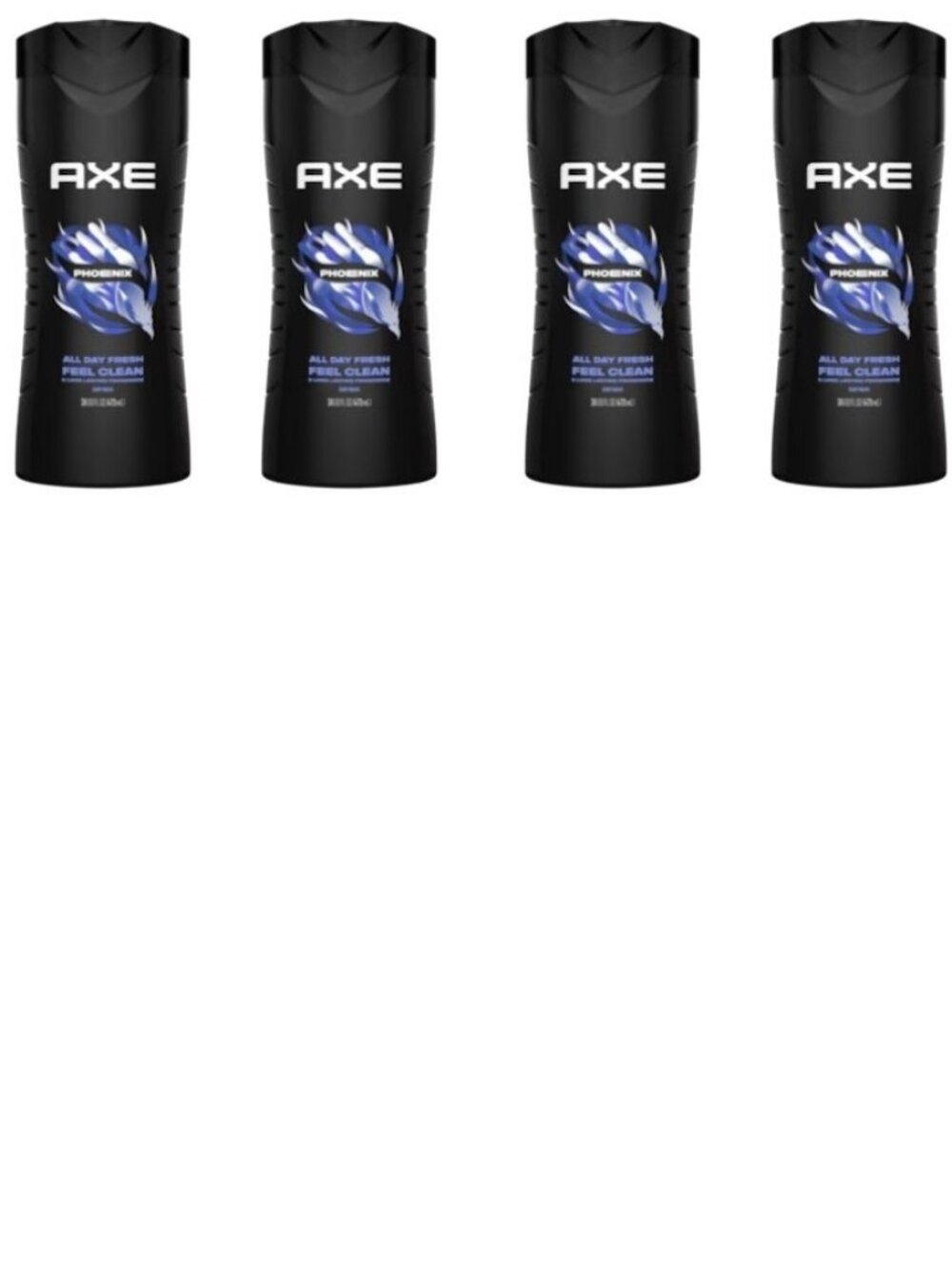 Pack of 4 AXE Phoenix Body Wash 16 Fl Oz (473mL)